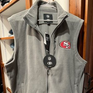 NFL San Francisco 49ers Darius Rucker gray vest XL